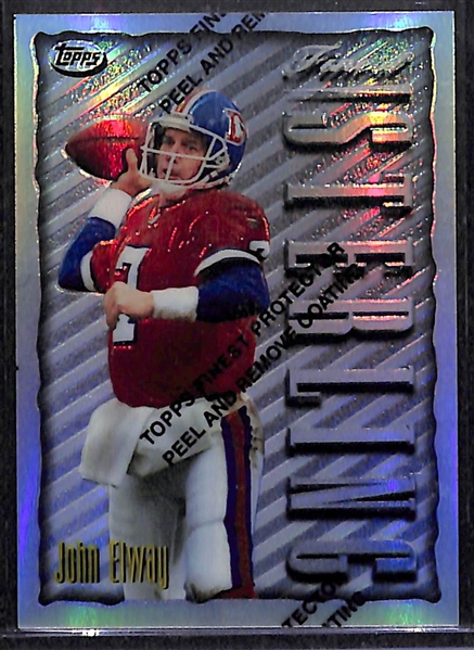 Lot Of 80 Football Inserts & Refractor Cards w. 1996 Finest Elway Refractor